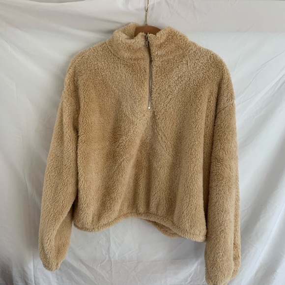 H & M Oh so cozy and soft as a teddy bear half zip. Size medium - Picture 5 of 7